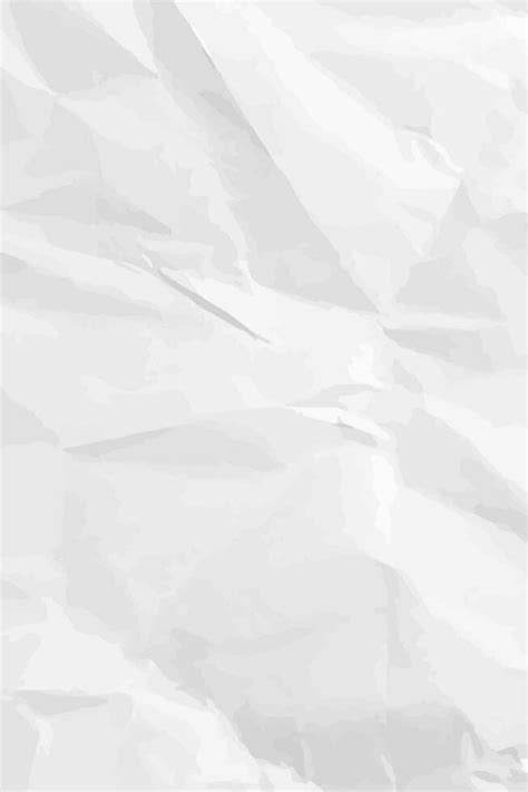 White clean crumpled paper background. Vertical crumpled empty paper template for posters and ...