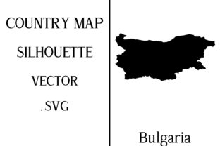 Bulgaria Country Map Silhouette Svg Graphic by Mappingz · Creative Fabrica