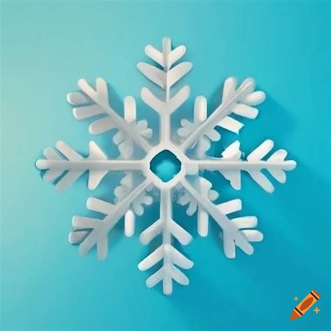 Macro photo of a snowflake