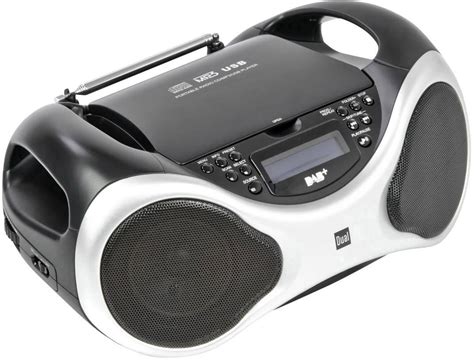 Dual DAB-P 101 Radio CD player DAB+, FM AUX, CD, USB Black, Silver ...