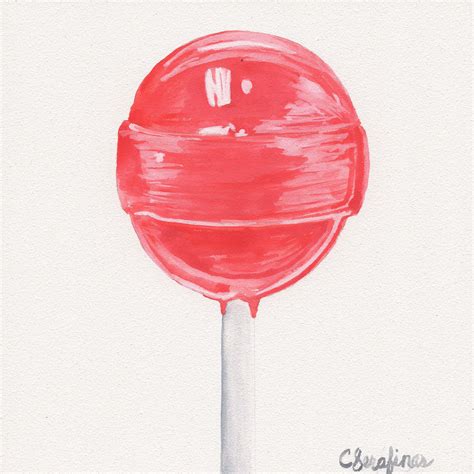 Red Lollipop Original Watercolor Painting | Etsy | Color pencil art, Prismacolor art, Art ...