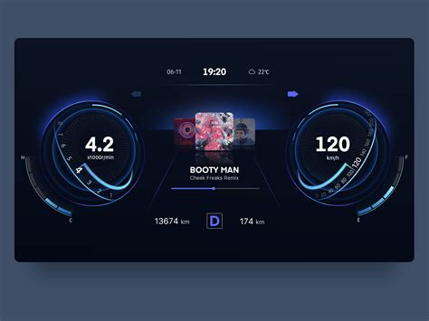 Smart Car Dashboard Design HMI by JiangJianger Digital Dashboard ...