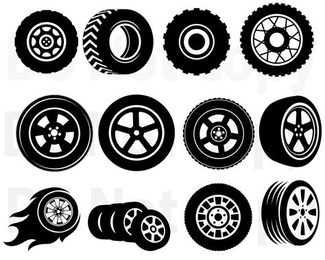 Tires SVG Bundle Car Tires Svg File for Cricut Wheels Design | Etsy ...