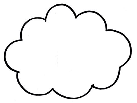 Cloud Coloring Printables - ClipArt Best