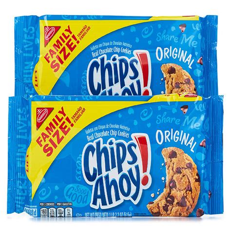 Chips Ahoy! Original Chocolate Chip Cookies Family Size Pack 2 x 18.2 oz