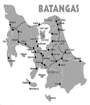 Map Of Batangas Philippines