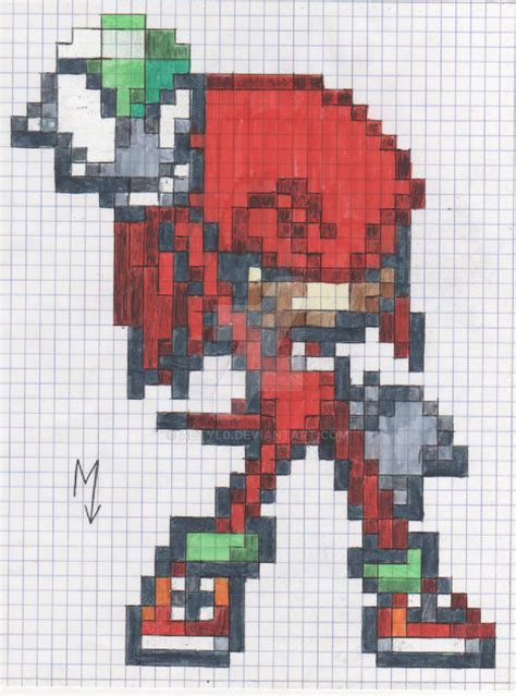 Knuckles Pixel Art by ACTYL0 on DeviantArt