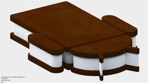 Android Ice Cream Sandwich Logo Render by Hrnclk777 on DeviantArt