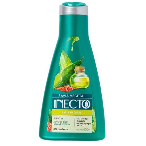 Savia Natural Inecto Aloe vera y Keratina x 400 ml, Inecto Cuidado ...