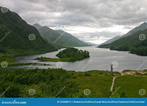 Loch Shiel in Scotland. stock image. Image of mountains - 22948873