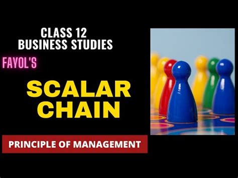 PRINCIPLE OF SCALAR CHAIN - FAYOL PRINCIPLE OF MANAGEMENT CLASS 12 BUSINESS STUDIES Video Lecture