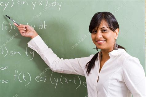 Pretty female math teacher — Stock Photo © michaeljung #11388972