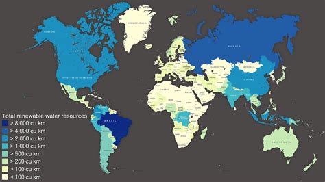 Renewable water resources - Vivid Maps