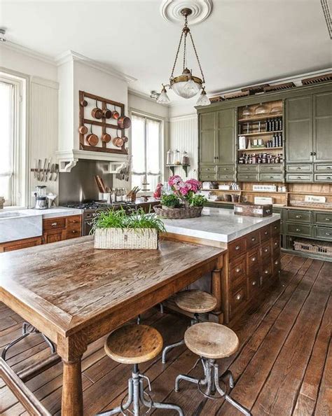 46 Inspiring Rustic Country Kitchen Ideas To Renew Your Ordinary Kitchen – Trendehouse ...