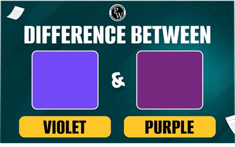 Difference Between Violet And Purple