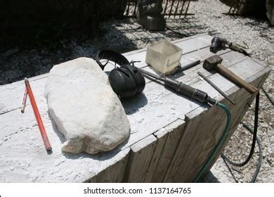 Sculptor Tools Marble Carrara Stock Photo 1137164765 | Shutterstock