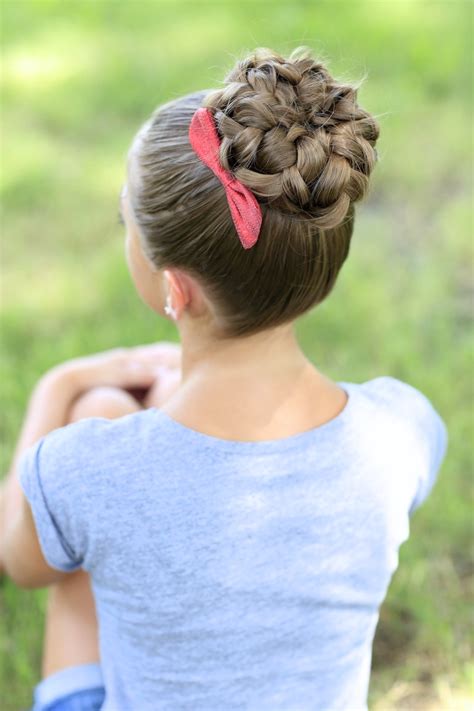 Pancaked Bun of Braids | Updo Hairstyles | Cute Girls Hairstyles