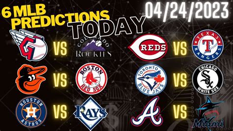 6 Mlb Predictions Today 4/24/23 Mlb Picks And Predictions Today mlb betting picks today - YouTube