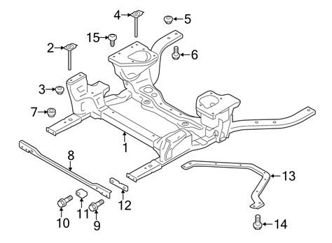 Ford Mustang Suspension Crossmember Bolt. Front, Engine, Cradle - W711810S439 | Lakeland Ford ...