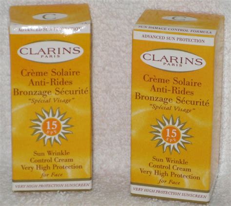 Clarins Sun Wrinkle Control Cream For Face SPF 15 - NIB - Travel Size ...