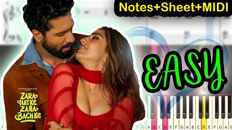 Tere Vaaste Falak Se - Zara Hatke Zara Bachke - Notes+Sheet+MIDI - EASY ...