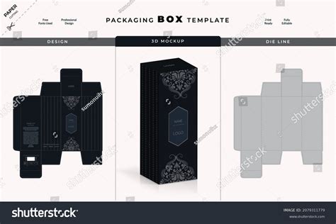 Box Packaging Die Cut Template Product Stock Vector (Royalty Free) 2079311779 | Shutterstock