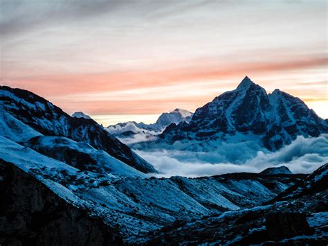 Sunset in the Himalayas. | Beautiful views, Beautiful nature, Natural landmarks