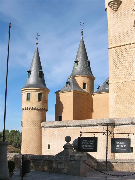 Segovia, Espana. Castle. A castle in the well-known and visited city ...