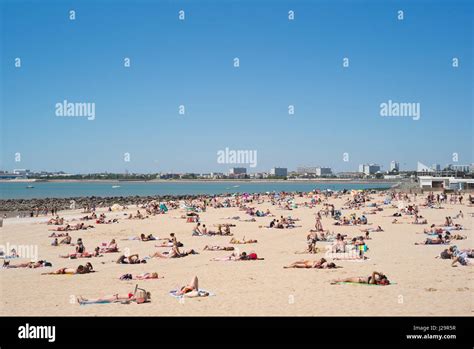 France, South-Western France, La Rochelle, Plage des Minimes beach ...