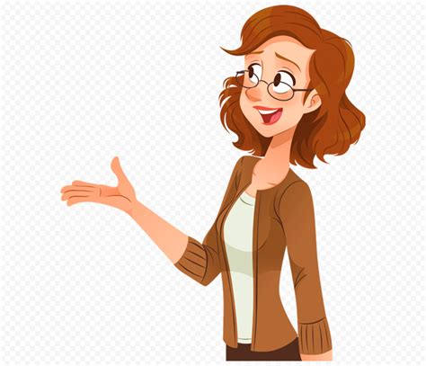 Cartoon Clipart School Woman Teacher HD PNG | Citypng