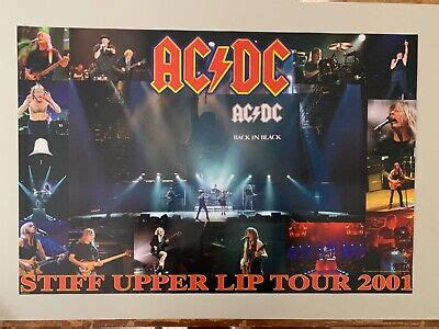 AC/DC, 'STIFF UPPER LIP TOUR, 2001, RARE ,LICENSED TO ANTHILL 2001 POSTER | eBay