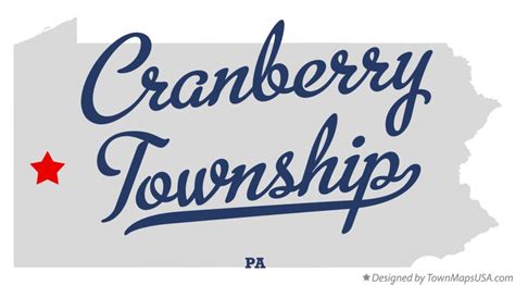 Map of Cranberry Township, PA, Pennsylvania