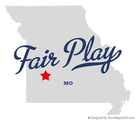 Map of Fair Play, MO, Missouri