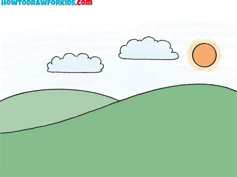 hills drawing lesson | Drawing tutorial easy, Drawing tutorials for kids, Easy drawings