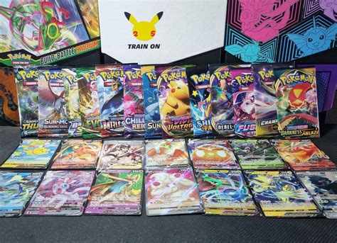 Pokemon Cards Booster Bundle 1x Booster Pack & 1x Ultra Rare V Amazing Gift | eBay