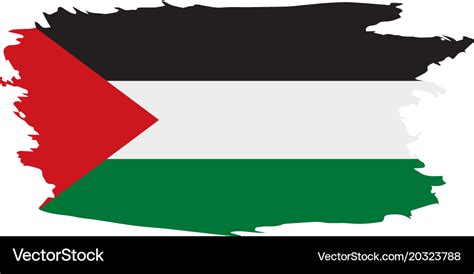 Palestine flag Royalty Free Vector Image - VectorStock