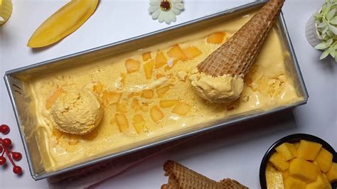 Mango Ice-cream Recipe ||Mango Recipe || Homemade Ice-cream || Mango ...