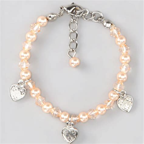 My Kind Of Introduction: Pink Glass Pearl Bracelet for Little Girls for Only $7