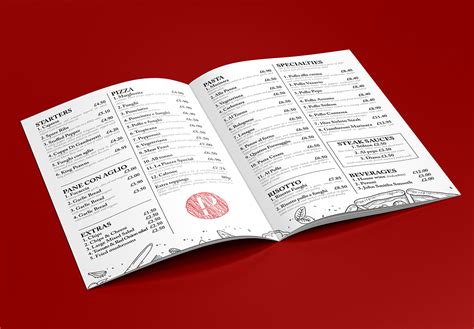 La Piazza menu design :: Behance