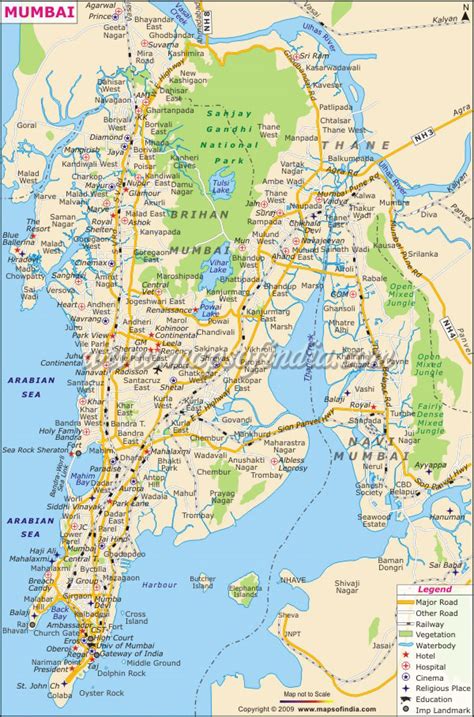 Mumbai Map, Maharashtra | City Information and Travel Guide