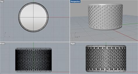 Create a Knurled Surface Texture in Rhino 3D | by Tali Weissberger ...