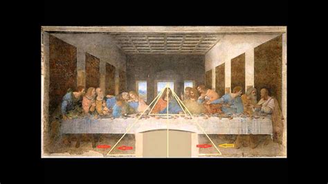 One of Da Vinci's secrets behind his last supper painting - YouTube