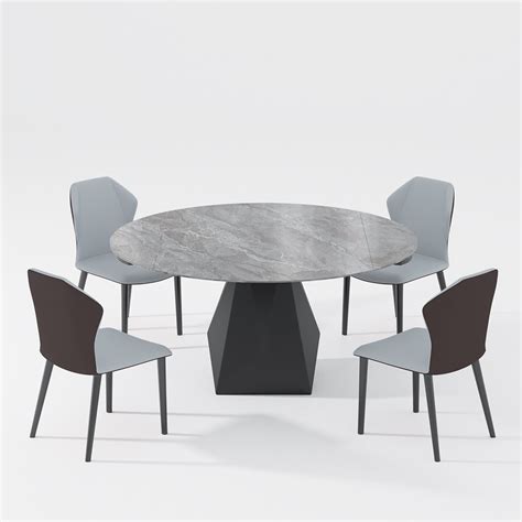 5PCS Modern Extendable Hobart Dining Room Set(35"-53”Table + 4Chairs)