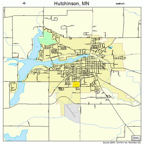 Hutchinson Minnesota Street Map 2730644