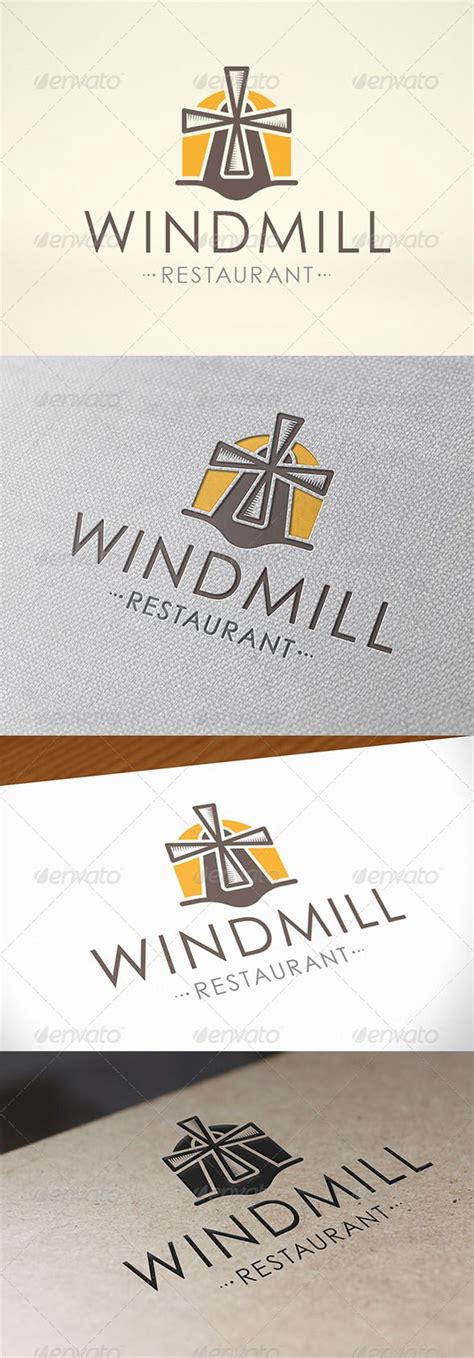 Mill Logo Design Template Vector #logotype Download it here: http ...