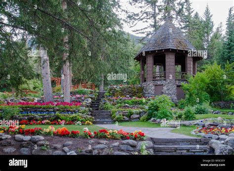 Cascade Gardens in Banff Canada Stock Photo - Alamy