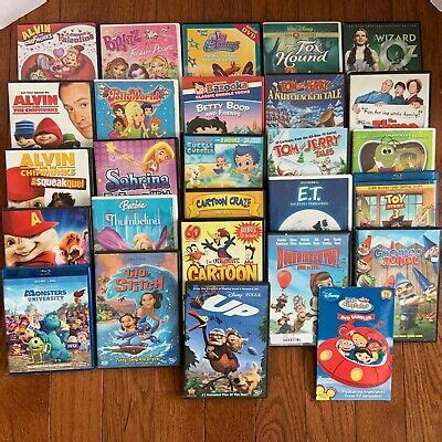 Bundle 27 Children’s DVD Movies Kids Family Entertainment Disney Video ...