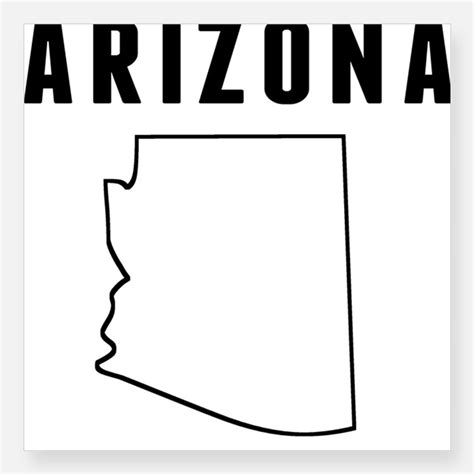 Arizona State Outline Decal - ClipArt Best