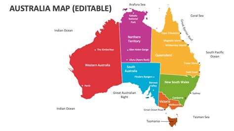 Australia Map PowerPoint Presentation Slides - PPT Template