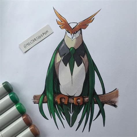 Rowlet final evolution concept by @masterfakemon : pokemon